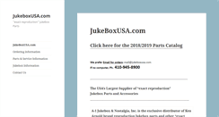 Desktop Screenshot of jukeboxusa.com